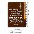 Personalized "No One Comes To The Father" Spiral Journal