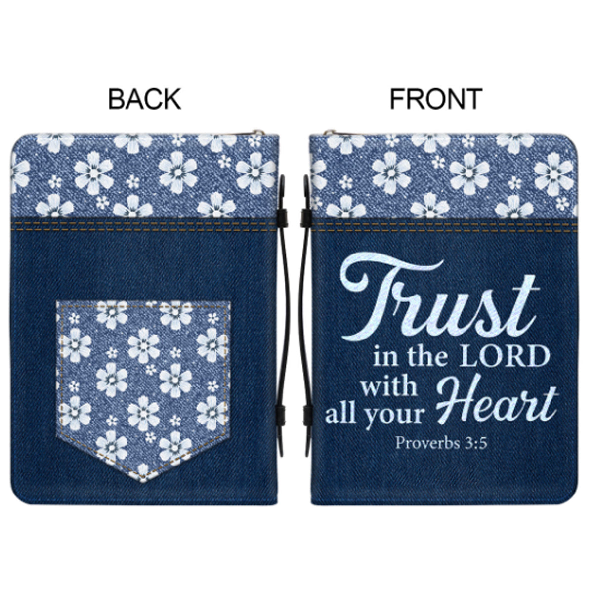 Personalized Trust In The Lord Daisy Bible Cover
