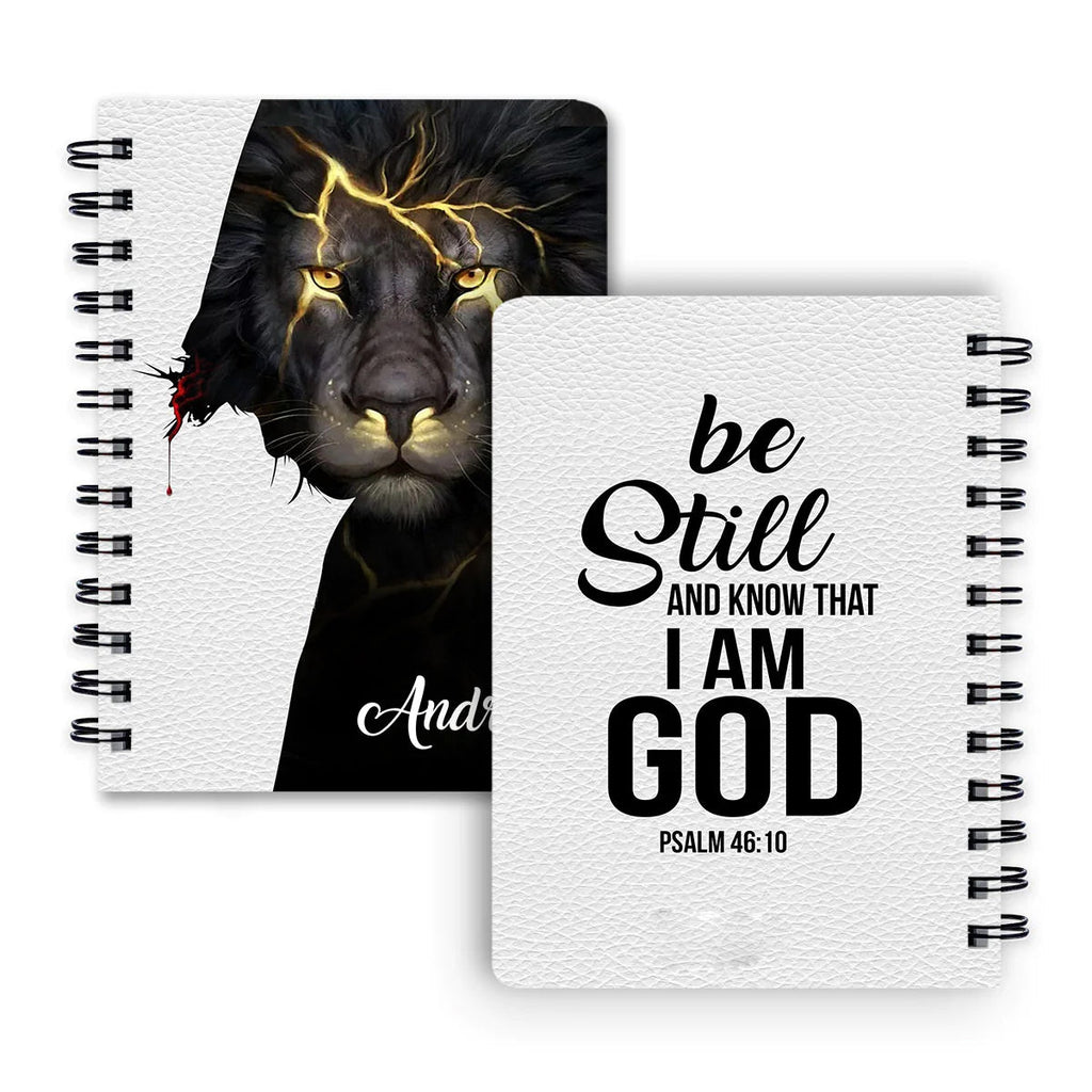 Personalized "Be Still & Know That I Am God" Spiral Journal