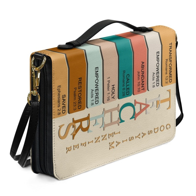 Personalized Custom Name Leather Bible Cover