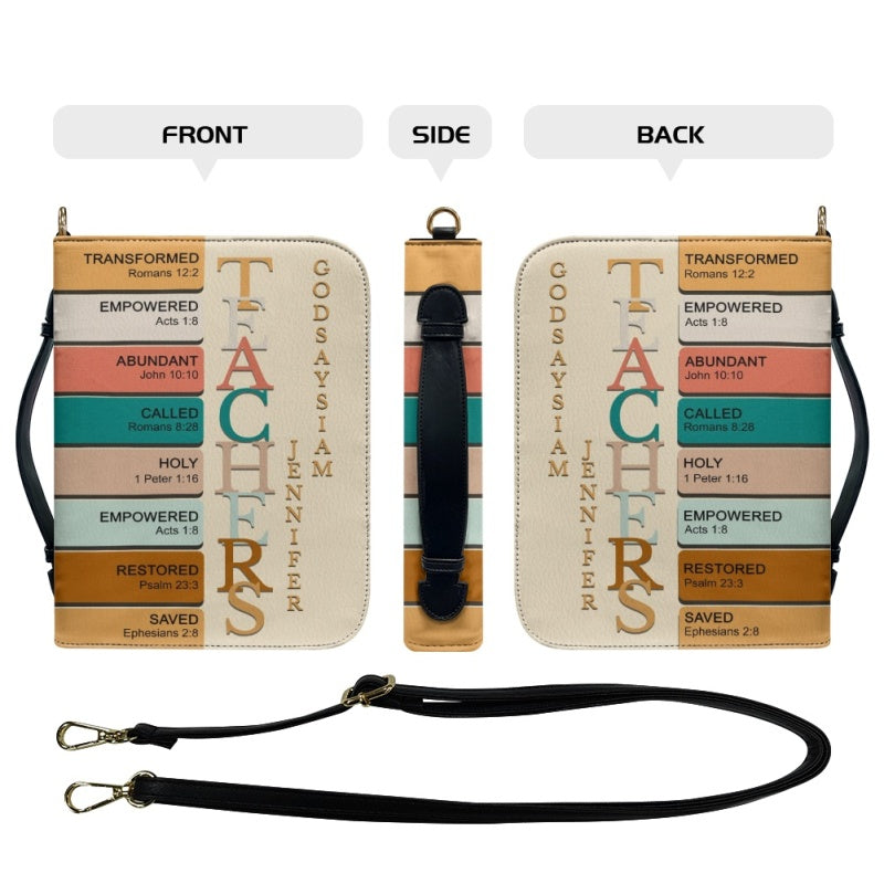 Personalized Custom Name Leather Bible Cover
