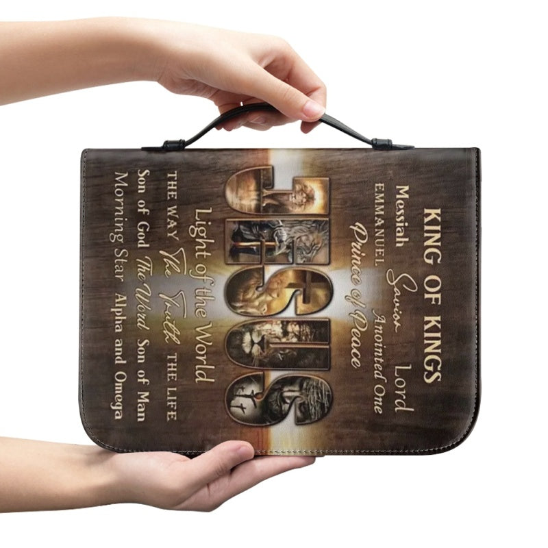 Personalized King of Kings Lion Bible Cover