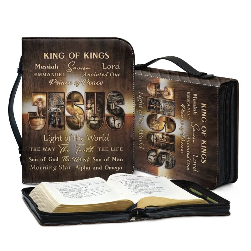 Personalized King of Kings Lion Bible Cover