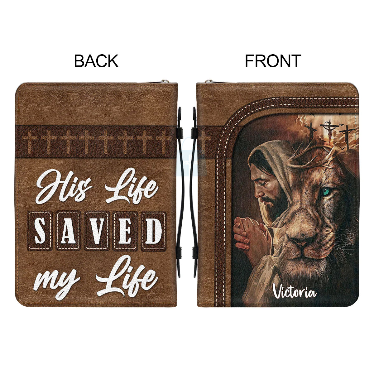 His Life Saved My Life Personalized Bible Cover