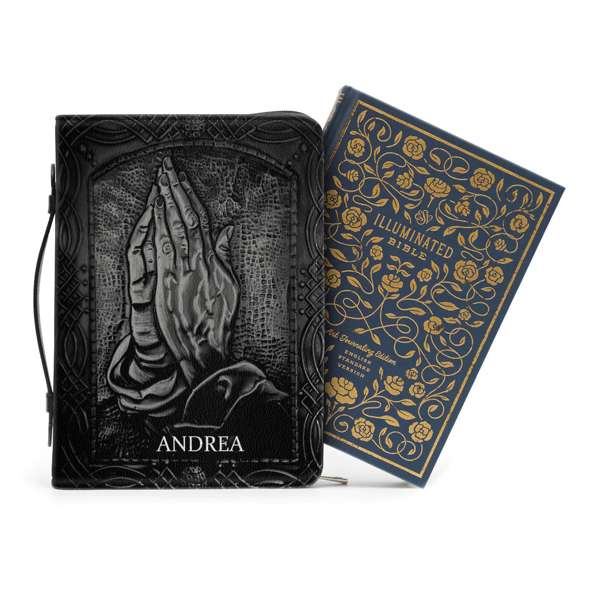 Personalized Praying Hands Bible Cover Case