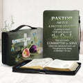 Personalized Pastor Bible Cover - Matt 25:21