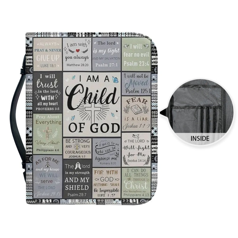 Personalized I Am Child of God Bible Cover