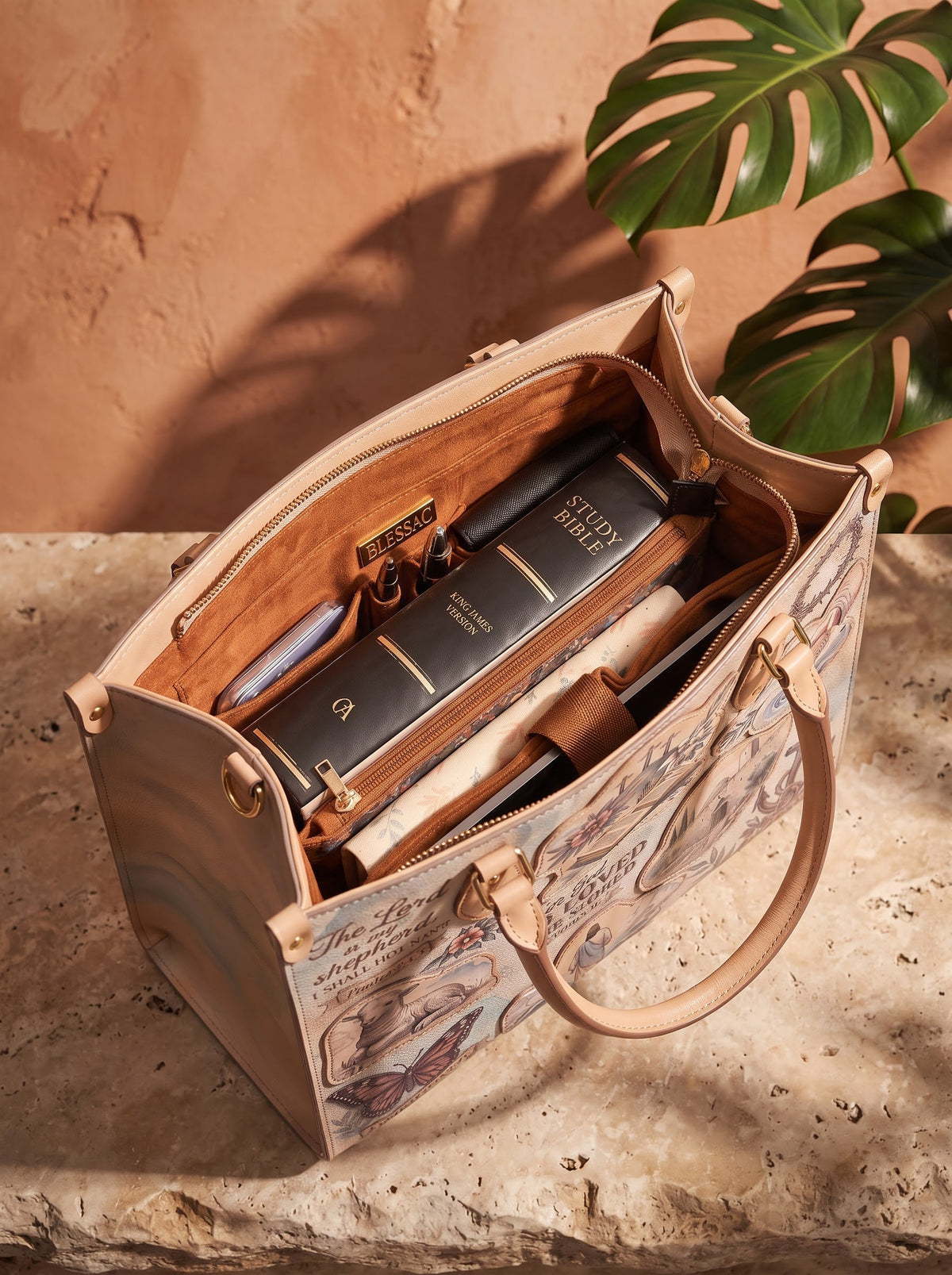 Every Promise John 3:16 Leather Handbag