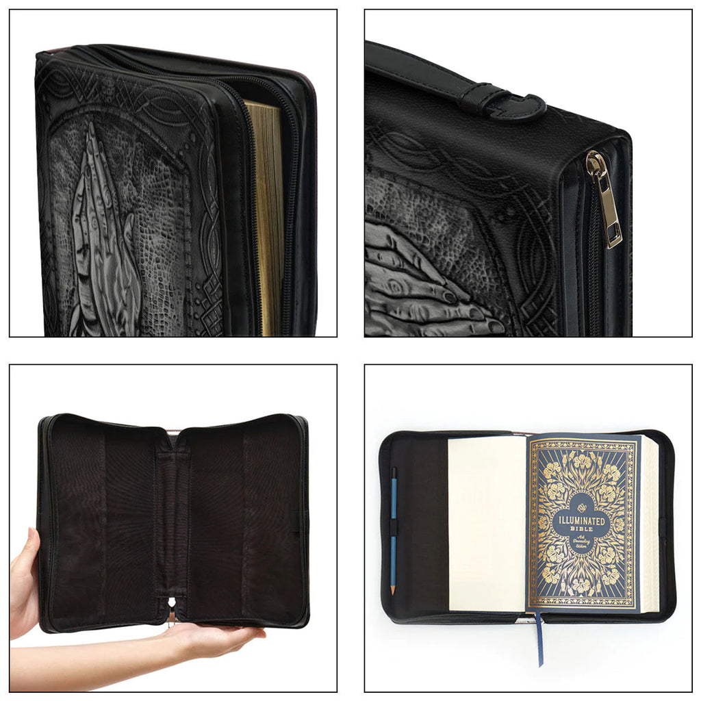 Personalized Praying Hands Bible Cover Case