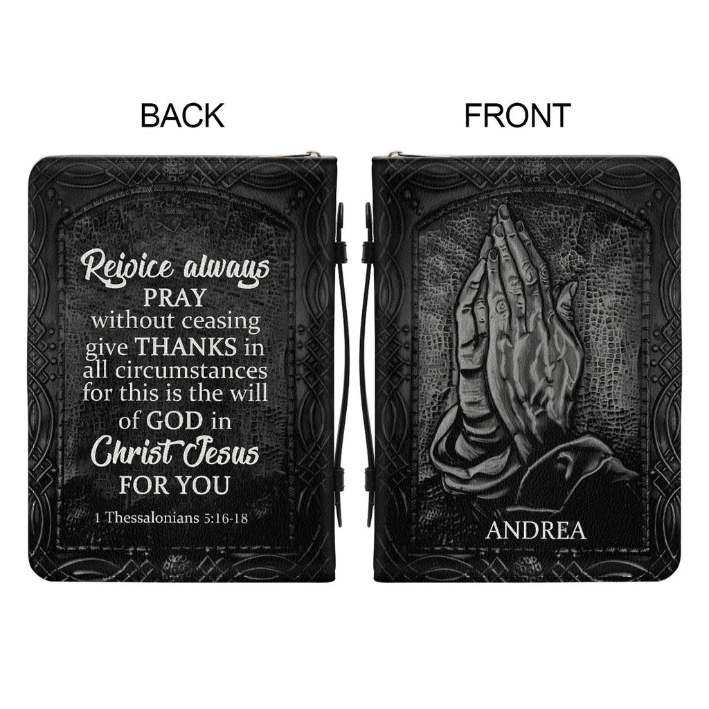 Personalized Praying Hands Bible Cover Case
