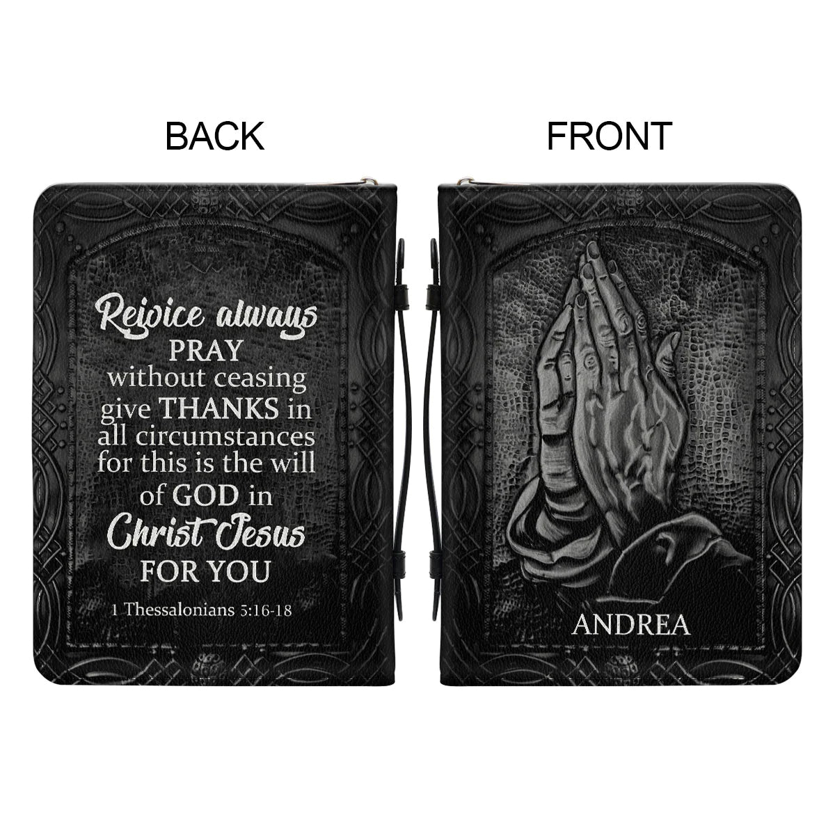 Personalized Praying Hands Bible Cover Case