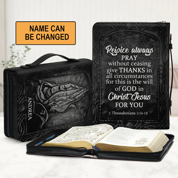 Personalized Praying Hands Bible Cover Case