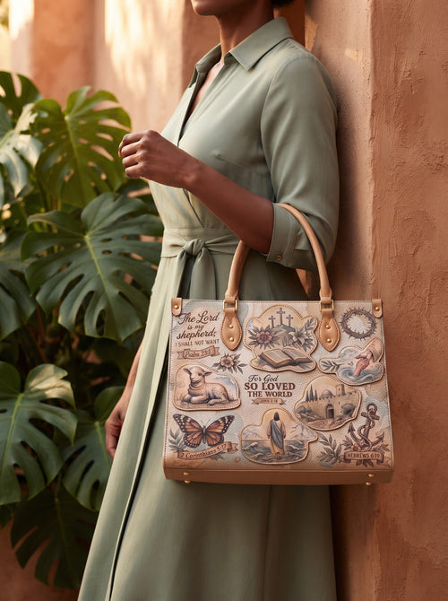 Every Promise John 3:16 Leather Handbag