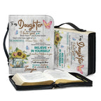 Personalized Sunflower Cross Bible Cover