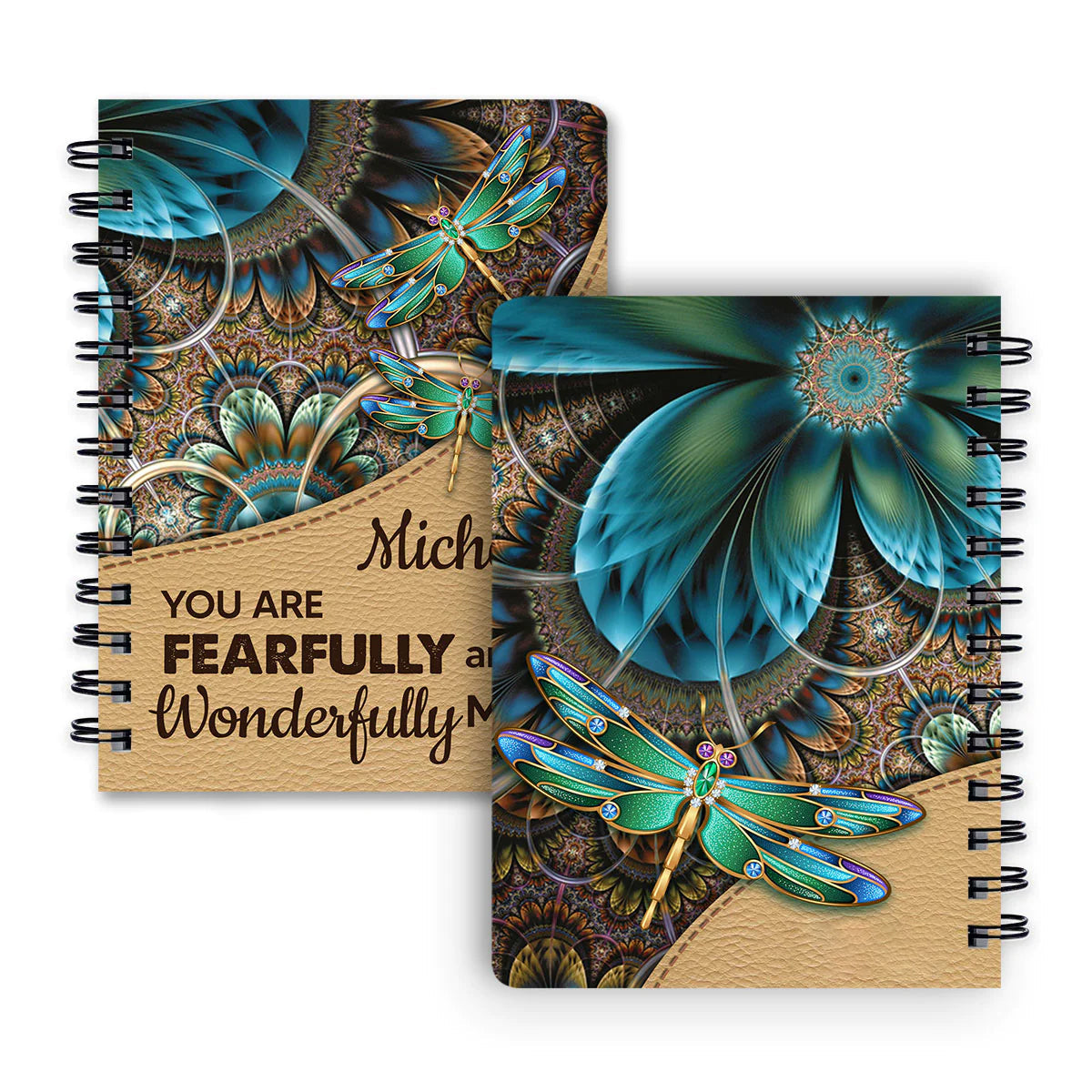 Personalized "Fearfully & Wonderfully Made" Spiral Journal