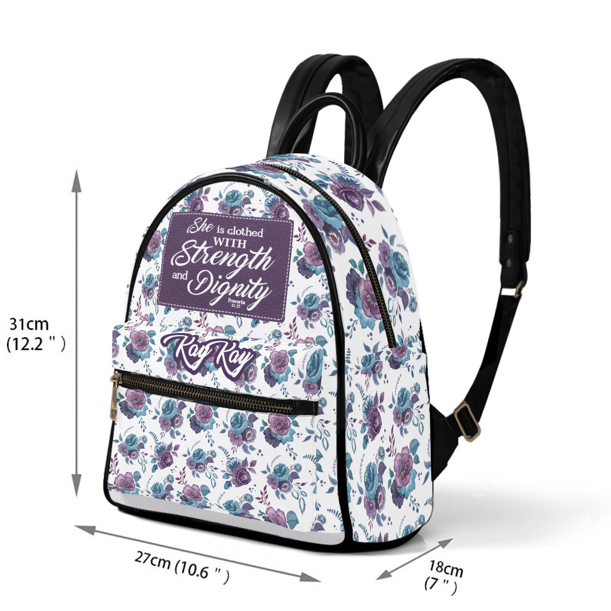 Personalized Strength & Dignity Leather Tote