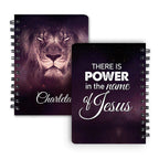 Personalized "Power In The Name Of Jesus" Spiral Journal