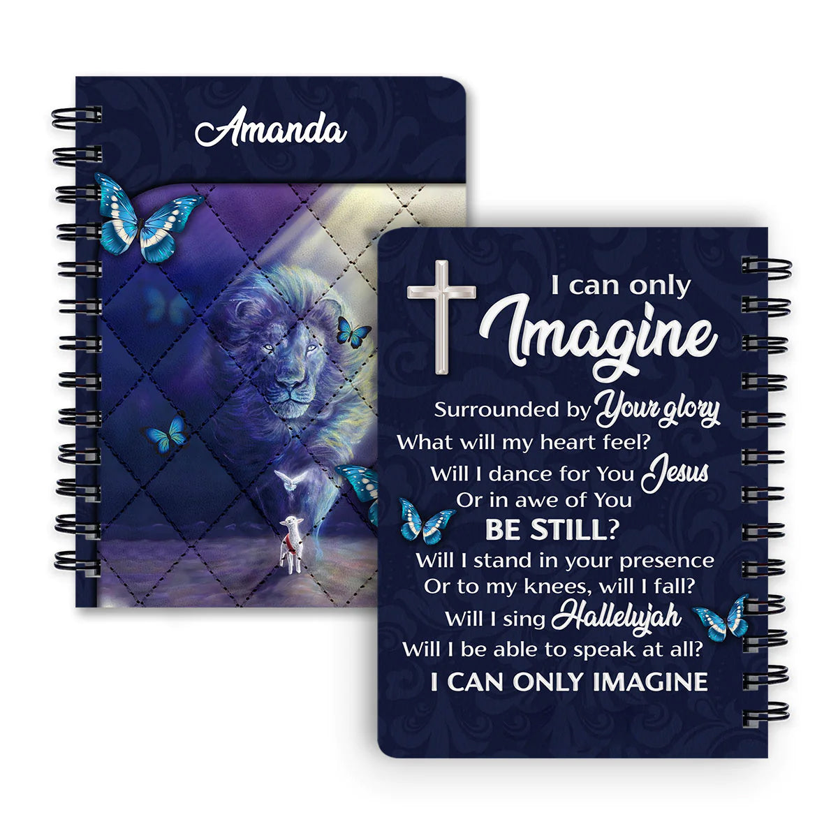 Personalized "I Can Only Imagine" Spiral Journal