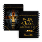 Personalized "The Lion Of Judah" Faith Spiral Journal
