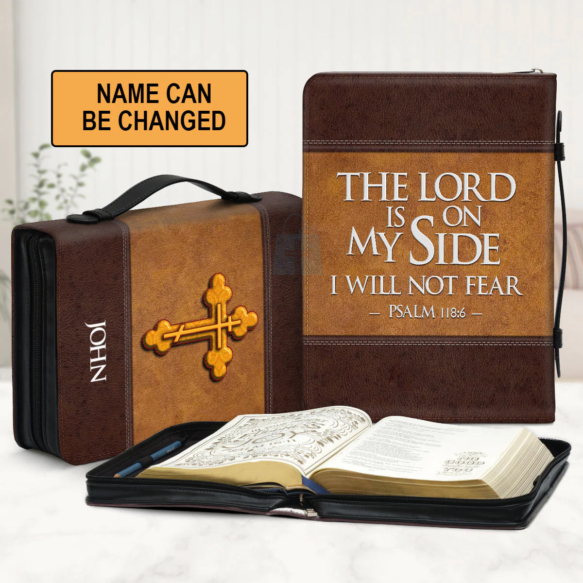 Personalized Psalm 118:6 Bible Cover