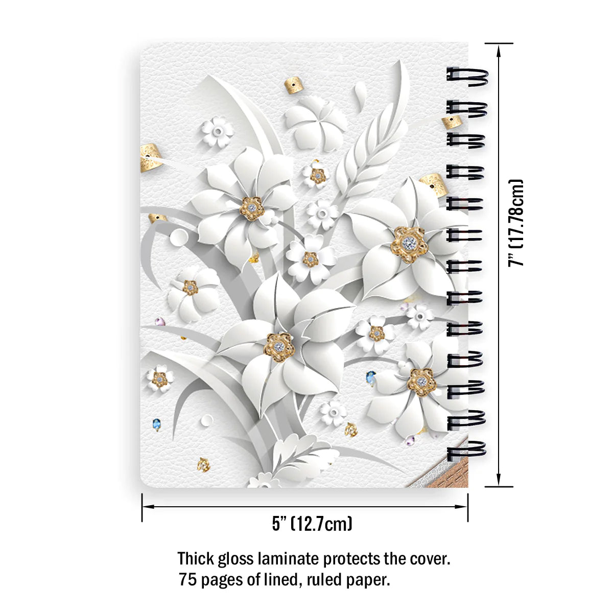 Personalized "It Is Well With My Soul" Spiral Journal