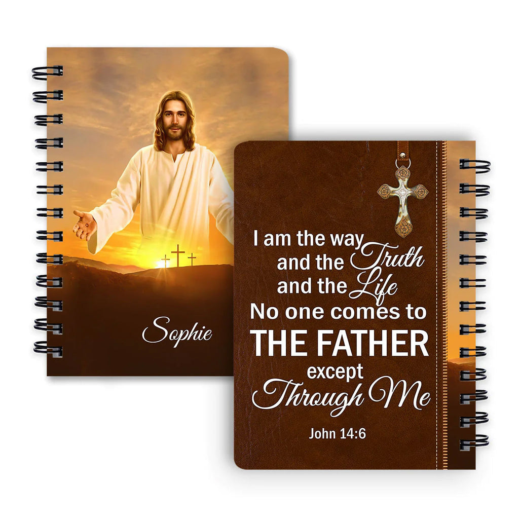 Personalized "No One Comes To The Father" Spiral Journal