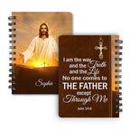 Personalized "No One Comes To The Father" Spiral Journal