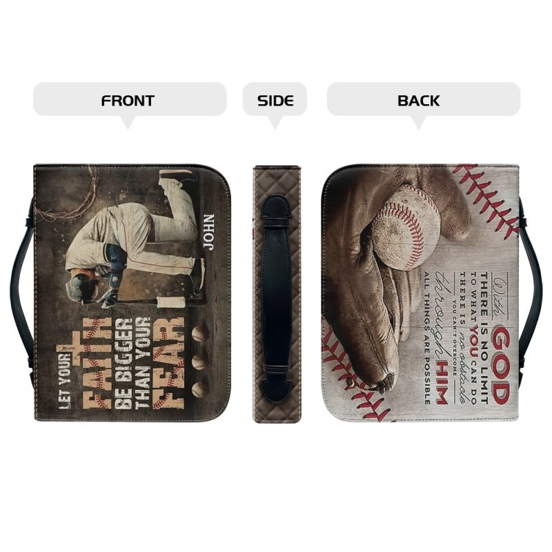 Home Run Faith Baseball Bible Cover Case