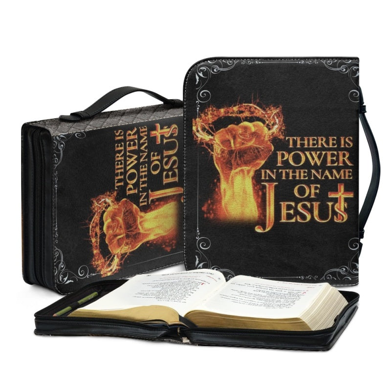 Personalized Power in Jesus Name Lion Bible Cover