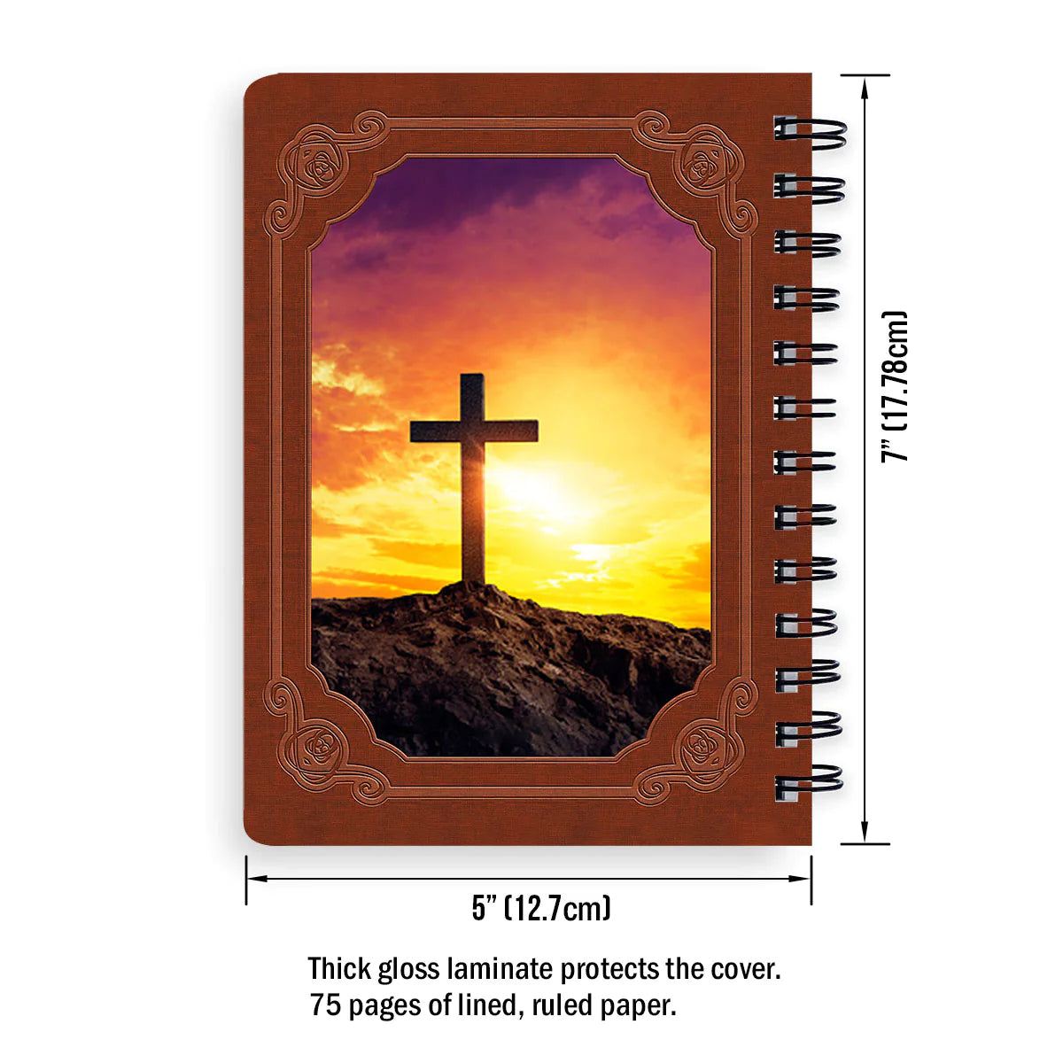Personalized "Man Of God" Christian Spiral Journal