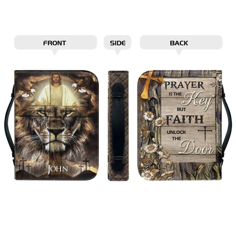 Personalized Lion & Savior Bible Cover