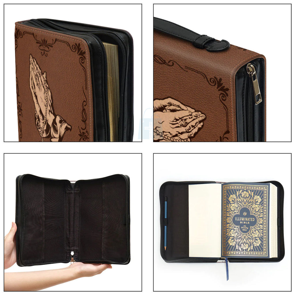 Personalized Praying Hands Bible Cover