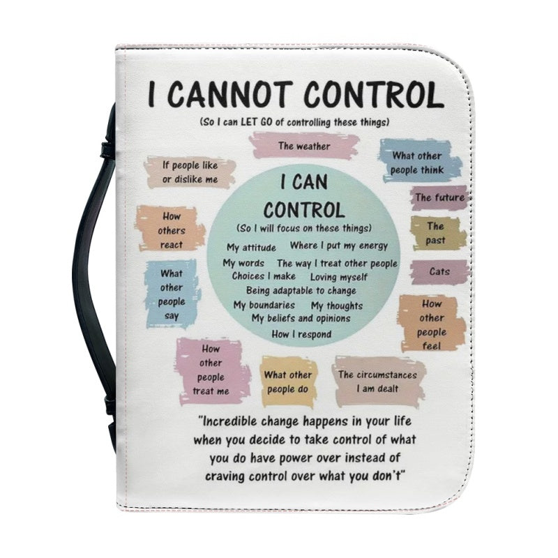 I Cannot Control Personalized Bible Cover