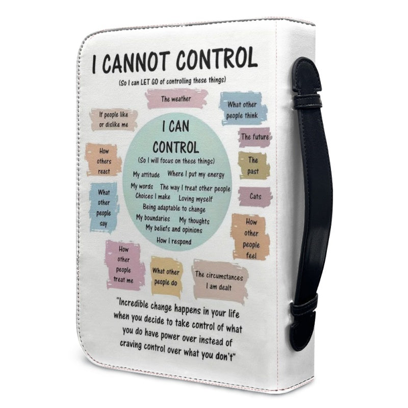 I Cannot Control Personalized Bible Cover