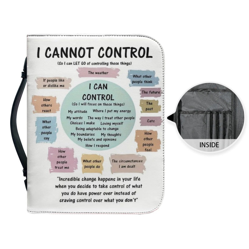 I Cannot Control Personalized Bible Cover