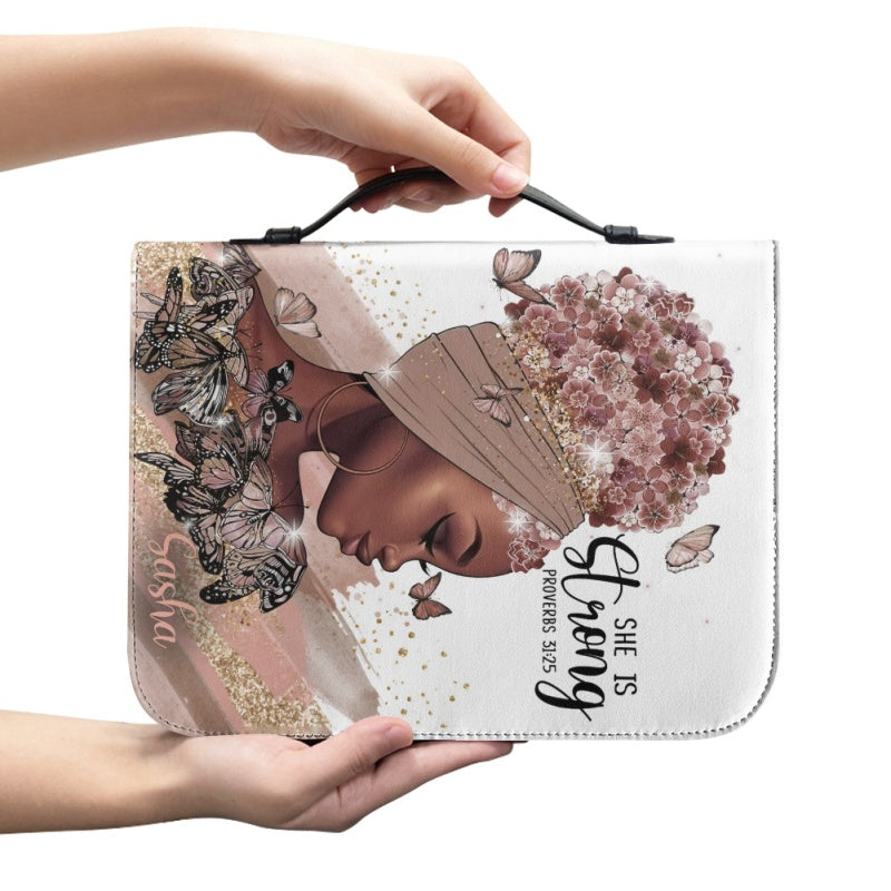 Personalized Bible Cover Case with Handle