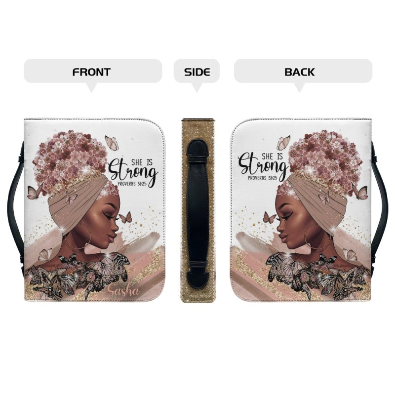 Personalized Bible Cover Case with Handle