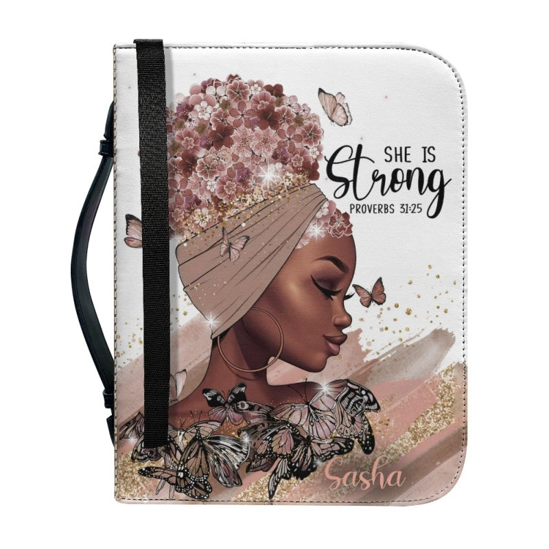 Personalized Bible Cover Case with Handle