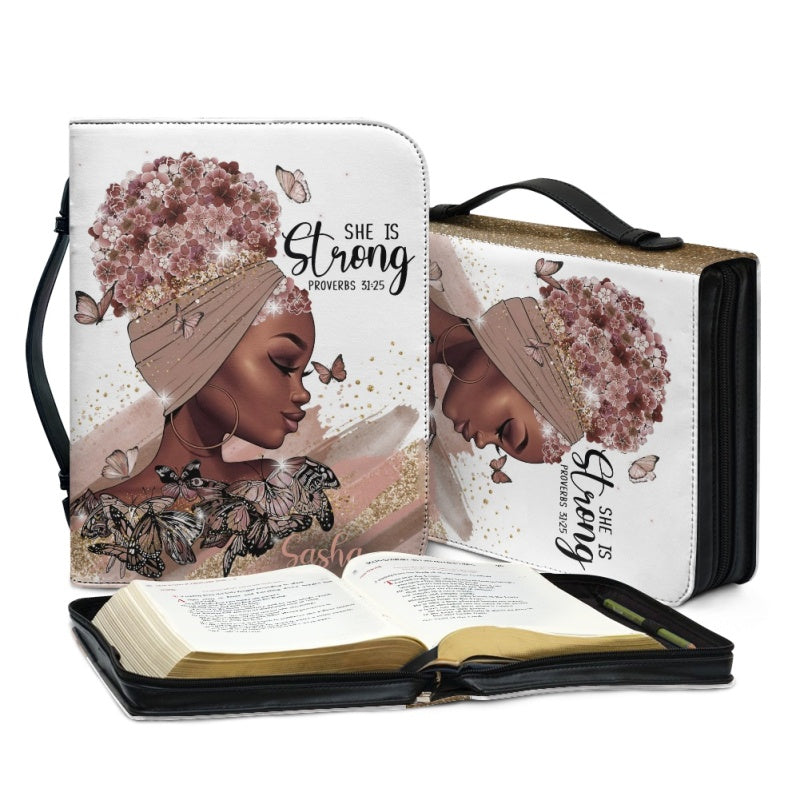 Personalized Bible Cover Case with Handle