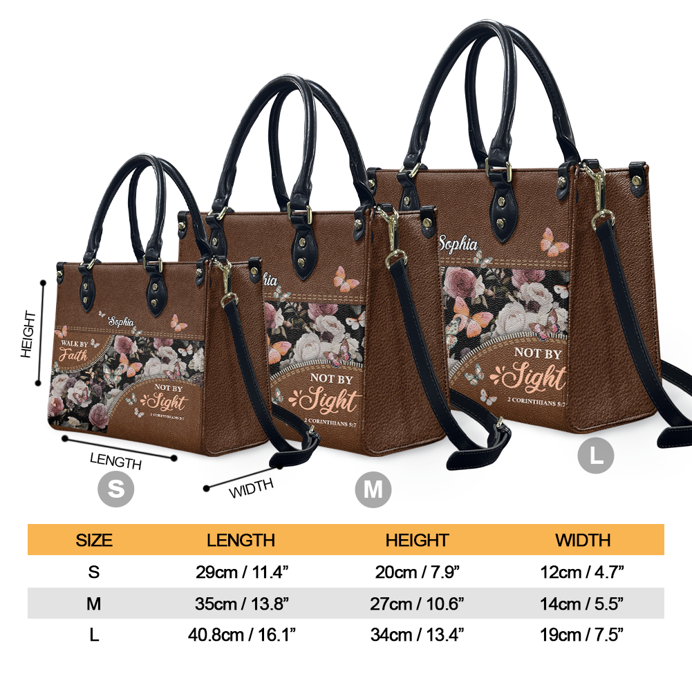 Walk By Faith Butterfly Leather Handbag