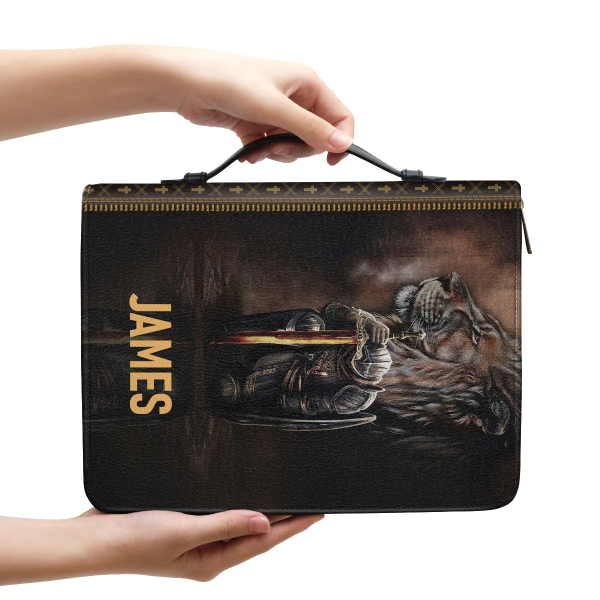 Personalized Son of God Lion Bible Cover