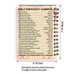 Personalized "Bible Emergency Numbers" Spiral Journal