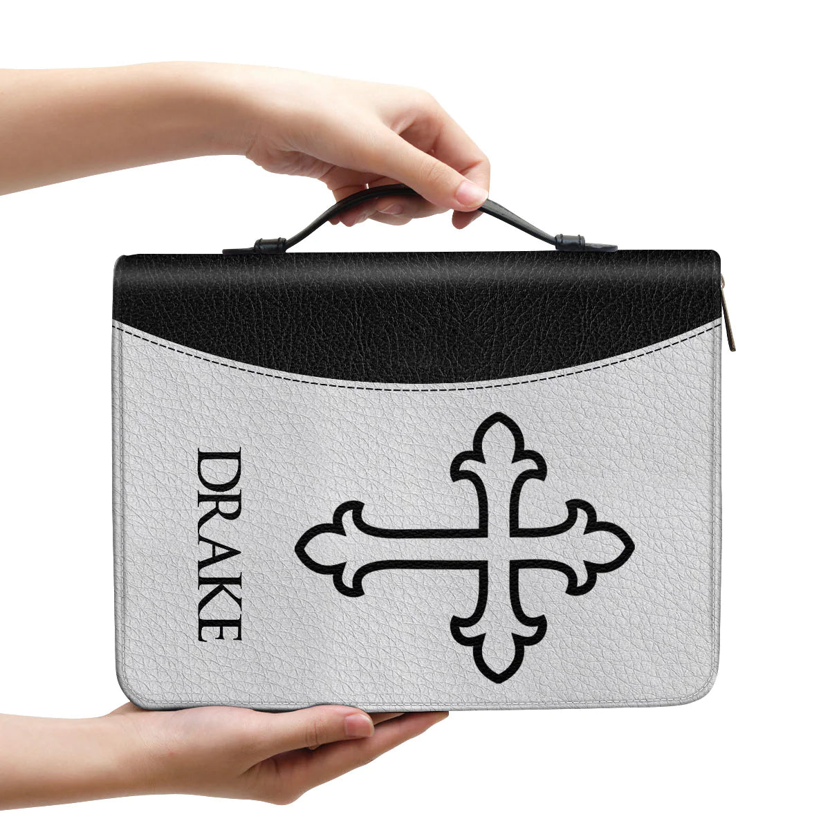Personalized Matthew 22:37 Cross Bible Cover