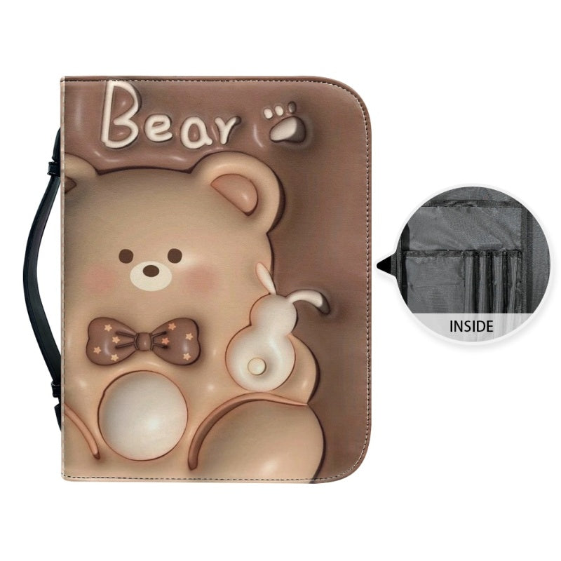 Cute 3D Bear Personalized Bible Cover