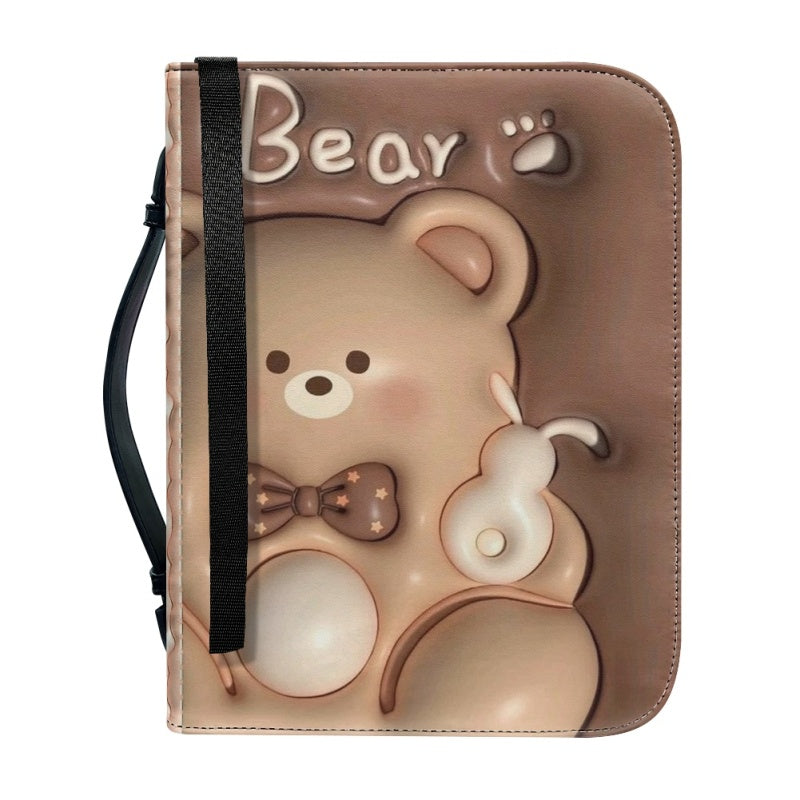 Cute 3D Bear Personalized Bible Cover