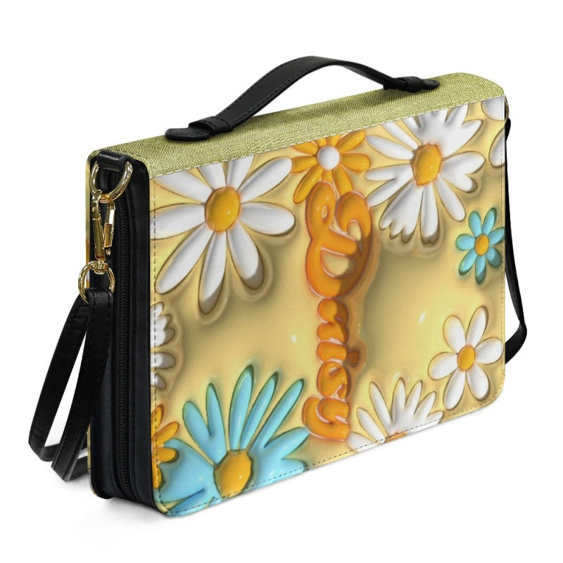 Personalized 3D Daisy Flower Bible Cover