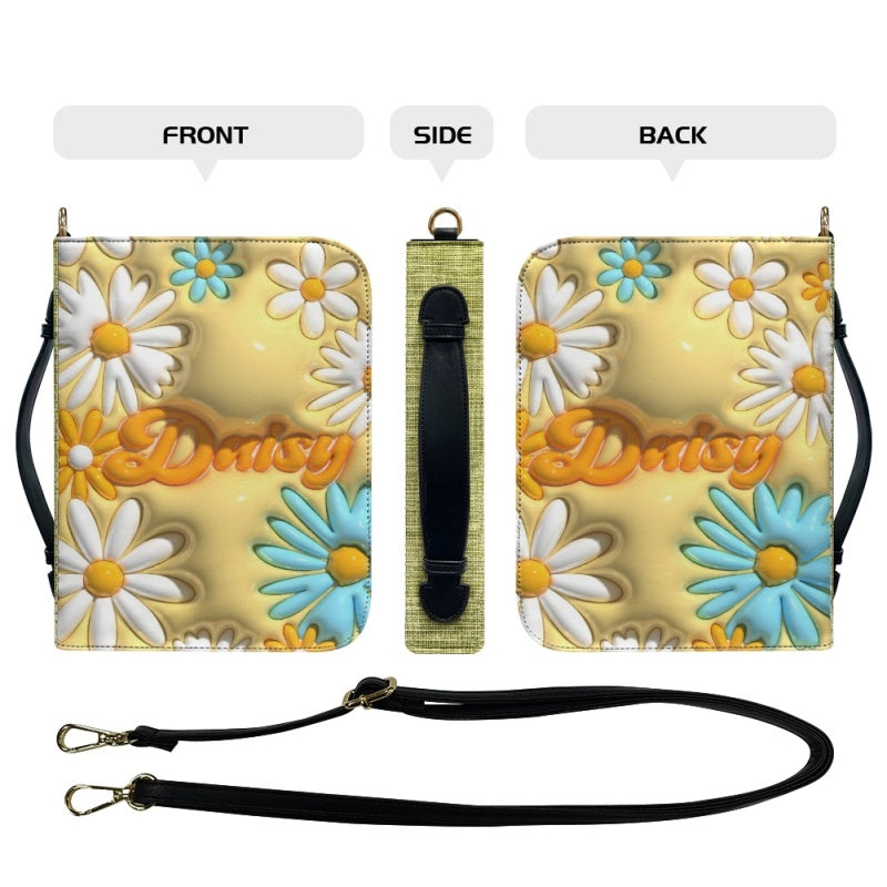 Personalized 3D Daisy Flower Bible Cover