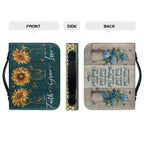 Personalized Sunflower Faith Grace Love Bible Cover