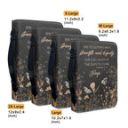 Personalized Strength & Dignity Floral Bible Cover