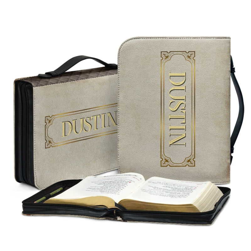 Personalized To My Son From Mom Bible Cover